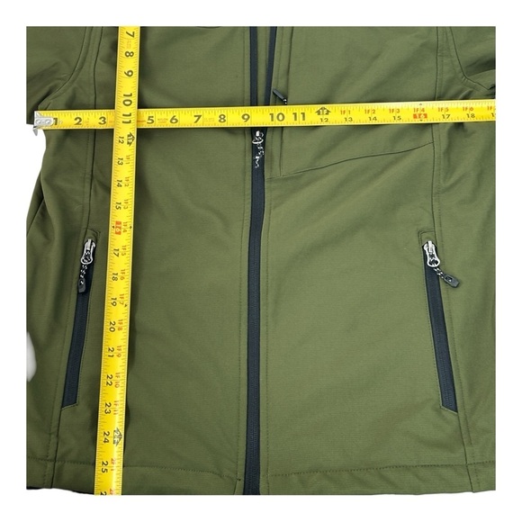 Swiss Tech Jacket Men's Fleece Olive Green Full Zip Size S - Picture 6 of 6